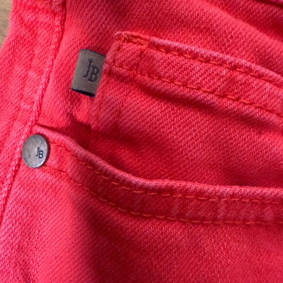 Judy Blue Full Size Large Garmet Dyed Red Women's Shorts - Picture 8 of 9